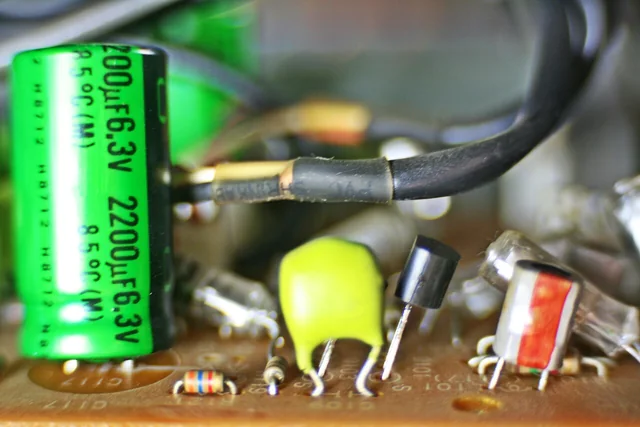 Reference photograph: Macro circuit board.