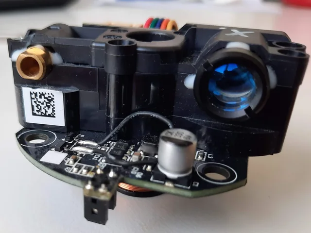 Reference photograph: LDS02RR LIDAR sensor.